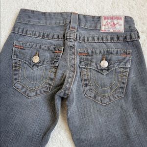 True Religion Grey Bootcut Jeans